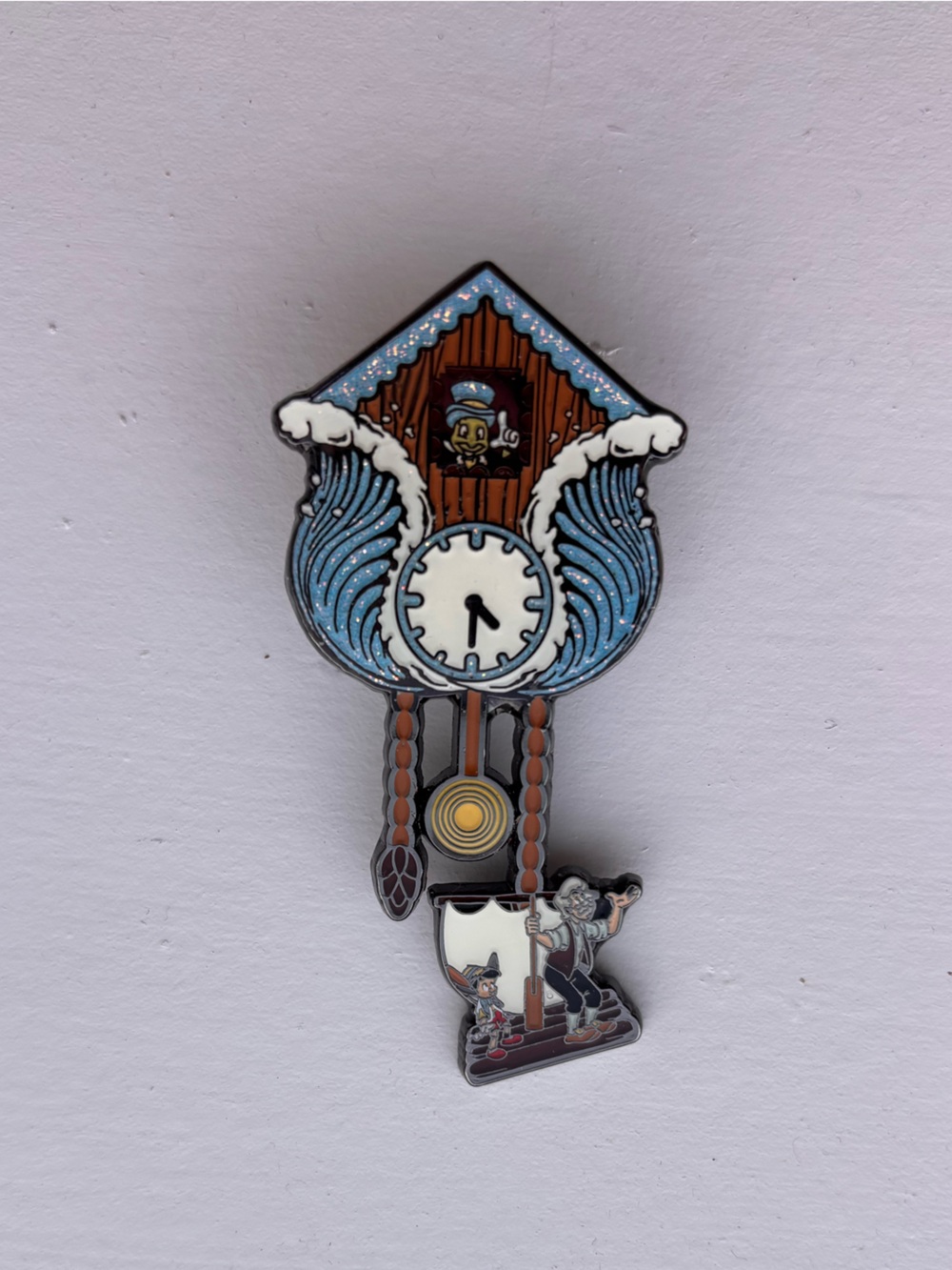 Disney Loungefly Pinocchio Clock Pin